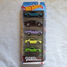 Hot Wheels Fast & Furious 5-Pack 1:64 Diecast Cars Set Unopened Box