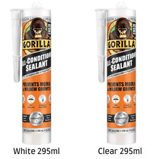 Gorilla All-Conditions Sealant Clear/white 295ml Waterproof Mould Resistant