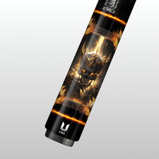    DIVINE GOLDEN MONARCH CARBON FIBER POOL CUE - HOLY FIRE CROWN ART STICK  