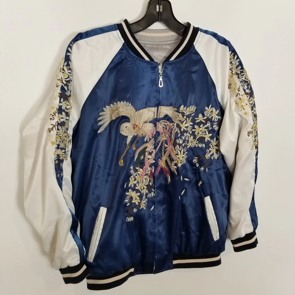 CEREMONIA DE APERTURA Chaqueta Reversible Bordada Satén Mujer M Sukajan Murayama Foto 2 de 4