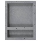 Shower Niche with 2 Compartments Furniture Matt Gray 16.1"x20.1"x3.9" vidaXL
