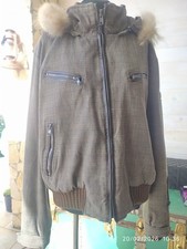 ABBIGLIAMENTO ACCESSORI DONNA GIUBBOTTO CANADIANS BOMBER GIACCA COLLO PELLICCIA