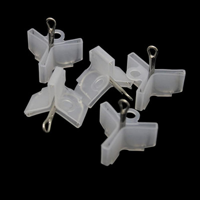 100 Pcs Transparent Fishing Hook Bonnets Fishing Treble Hook Protector Safety Co
