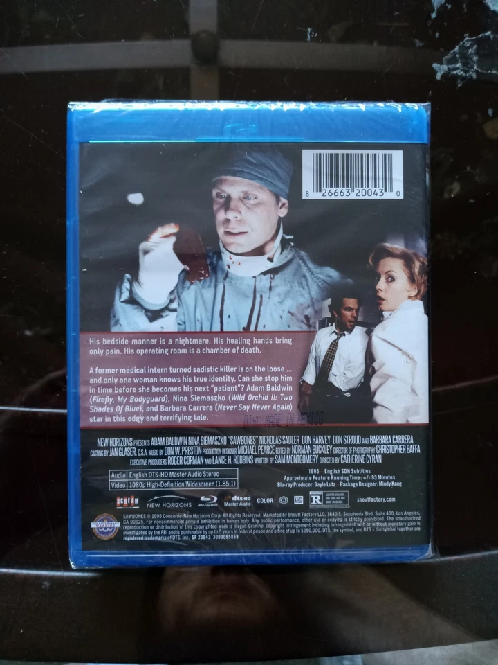 Sawbones (Blu-ray, 1995) Brand NEW - Scream Factory - Adam Baldwin - Image 2 of 2