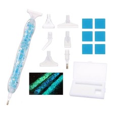 14pcs Diamond Painting Art Drill Pen Set, As the Pictures, Blue-Plastic Tips