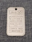 1 Ounce Troy Real Fine Silver 999 used Ingot JM Bullion Bar Genuine  Silver