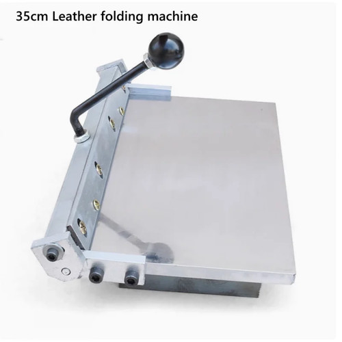 14" Manual PU Leather Folding Machine Handbags &luggage Glued Folded Edge Crease - Picture 2 of 7