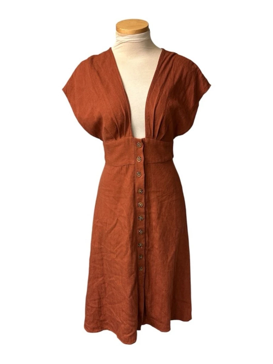 ebay linen dresses size 16 Linen Midi Dresses for Women for Sale