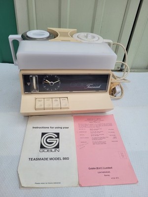 Vintage Goblin Teasmade 860 mit Wecker & Licht, getestet und funktionsfähig