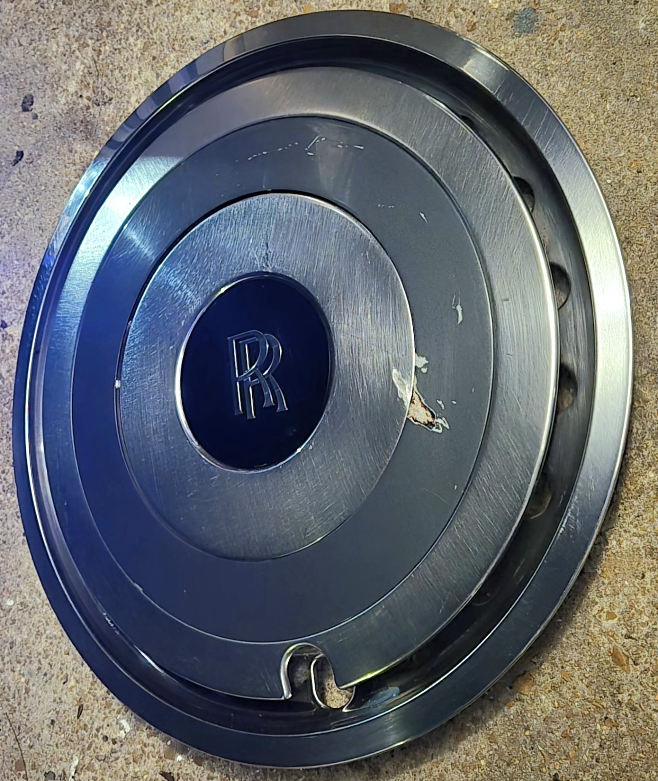 1x RARE OEM 1986-89 Rolls-Royce Corniche Silver Spur 15" Hubcap Wheel Cover #GC