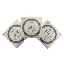 D'Addario Banjo Strings 3 Sets EJ57 Nickel Steel 11-12-13-22w-11p