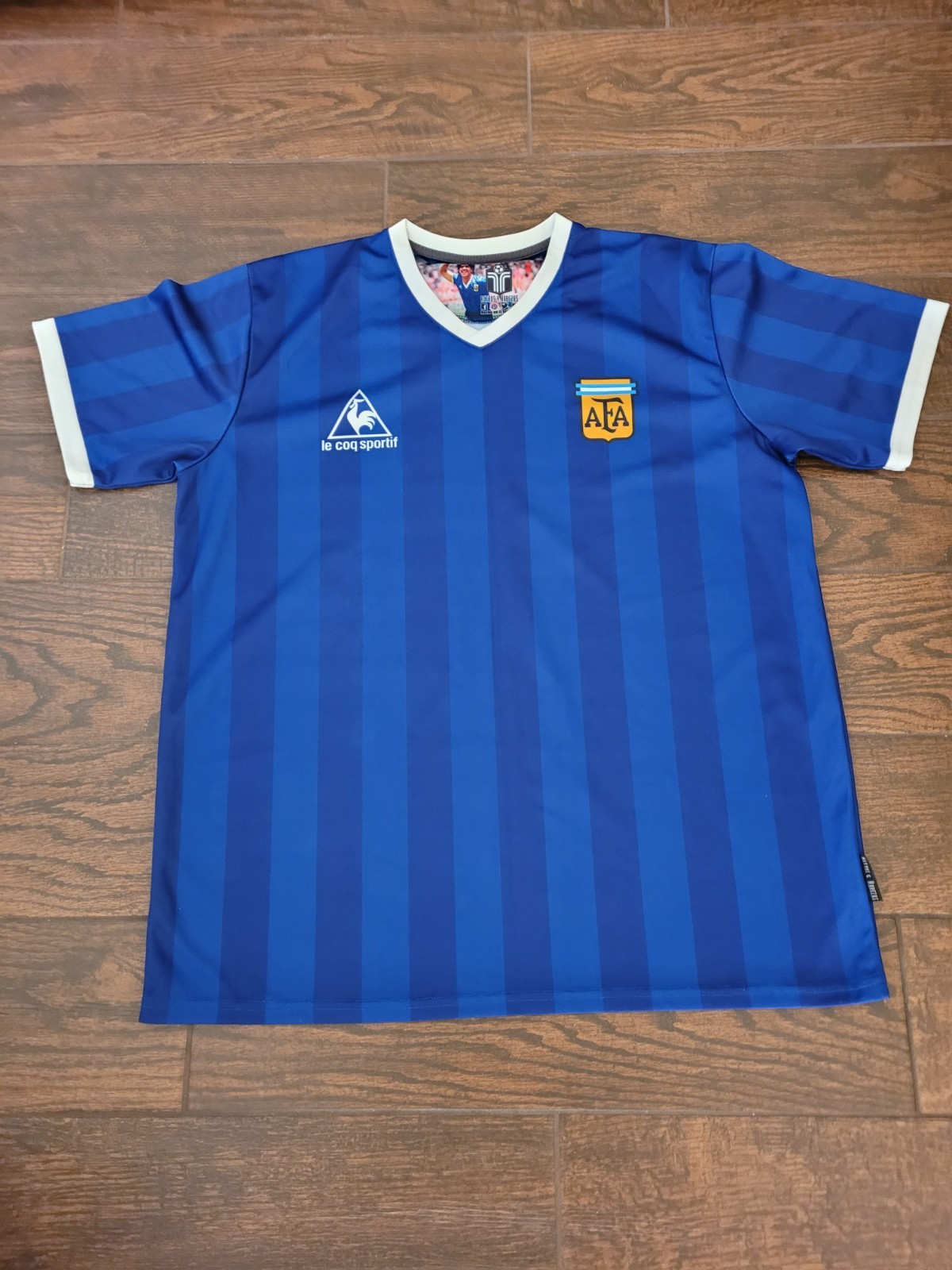 Le Coc Sportif Agentina 1986 The Hand  Of God Jersey Men's XL Vintage Retro