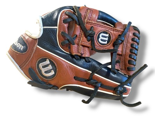 Wilson A550 Jugend Baseball Handschuh 11,5" schwarz braun A05RB200115 RHT - Bild 1 von 7