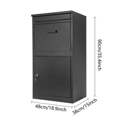 Modern Outdoor Waterproof Extra Large Drop Box Wall Mounted Mailbox