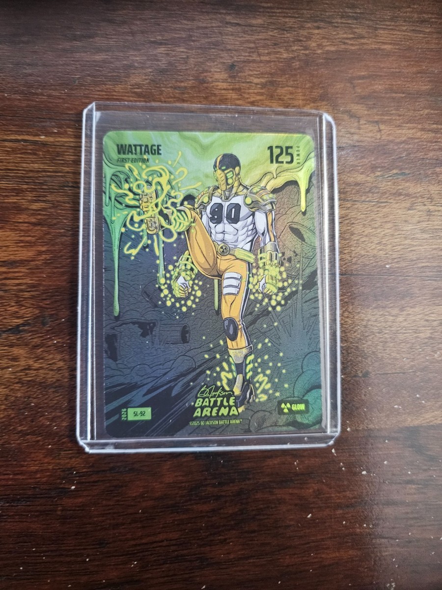 2026 Bo Jackson Battle Arena Slime Glow SSP SP Case Hit Wattage TJ Watt