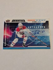 2019-20 Upper Deck Credentials Rookie Science Auto Nick Suzuki #RS-20 Montreal