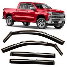 in-Channel Extra Durable Rain Guards for Silverado/Sierra 1500 Crew Cab 19-26