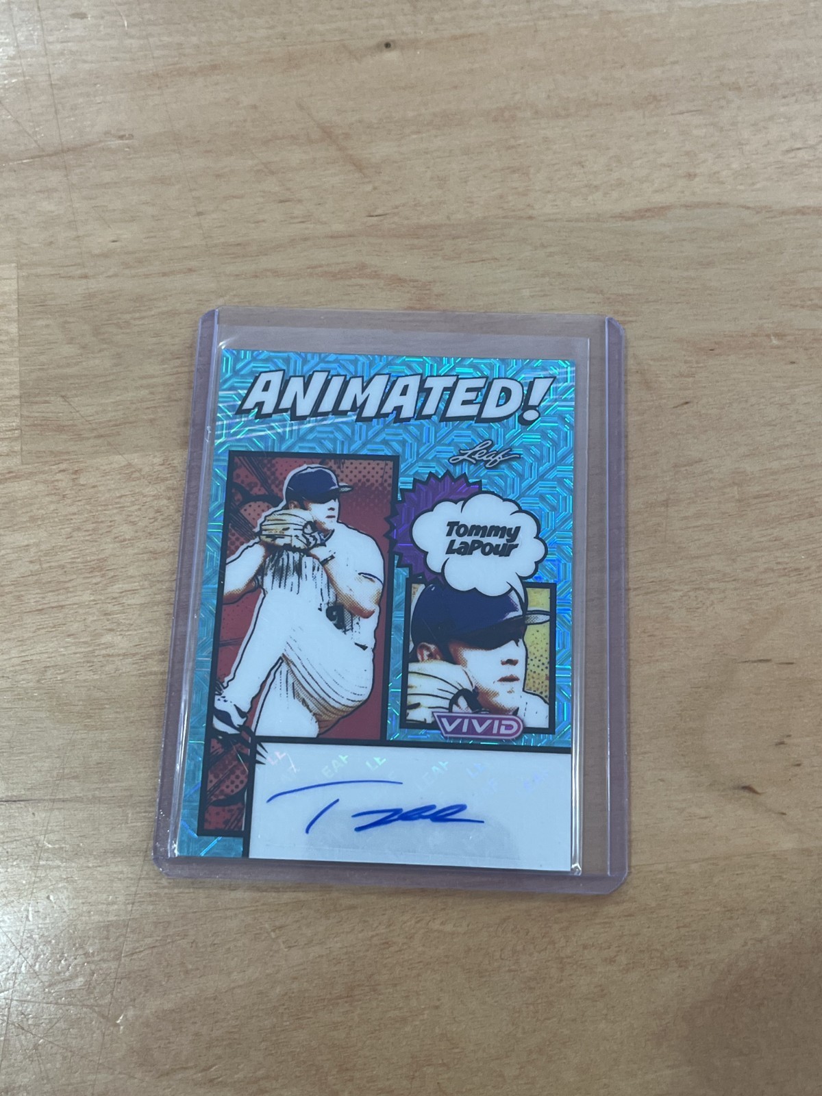 Tommy LaPour 2026 Leaf Vivid Baseball Auto Blue /25