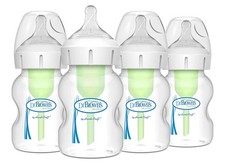 Dr. Brown  s Natural Flow  Anti-Colic Options   Wide-Neck 4-PACK 5oz/150 mL