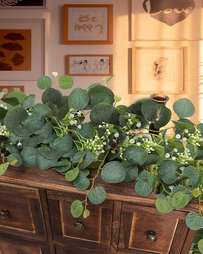 Greenery Garland Artificial Ivy Eucalyptus Spring Fake 1pack - Bild 4 von 7