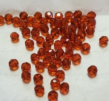 Swarovski 5000 6mm, Round beads Indian Red 24pcs