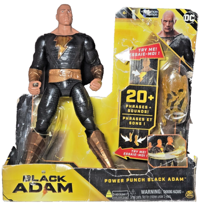 #ad New Spin Master DC Comics Power Punch Black Adam Action Figure with Accessories $14.95
