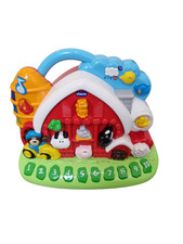 Vintage selten Chicco sprechendes Tier Bauernhof musikalische Aktivität zweisprachiges Spielzeug EN/FR