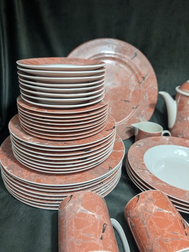 Villeroy & Boch Siena Salmone Arancio Marmo Grande Lotto Ottime Condizioni - Foto 2 di 24