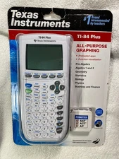 Texas Instruments TI-84 Plus Graphing Calculator - White - New Sealed