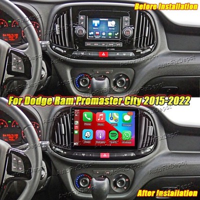 FOR DODGE RAM PROMASTER CITY 2015-21 W/CANBUS CARPLAY ANDROID14 STEREO RADIO GPS