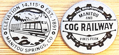 NEW LISTING - MANITOU AND PIKE'S PEAK COG RAILWAY COLLECTIBLE TOKEN