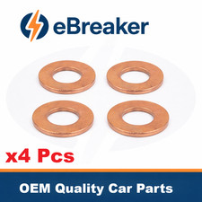 PEUGEOT Fuel Injector Copper Washer Seal Set - Diesel 4Pc # 198195 Yr 1997-2025.