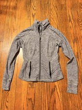 Lululemon Gray Full Zip Athletic Fit Women's Activewear Jacket Size 6