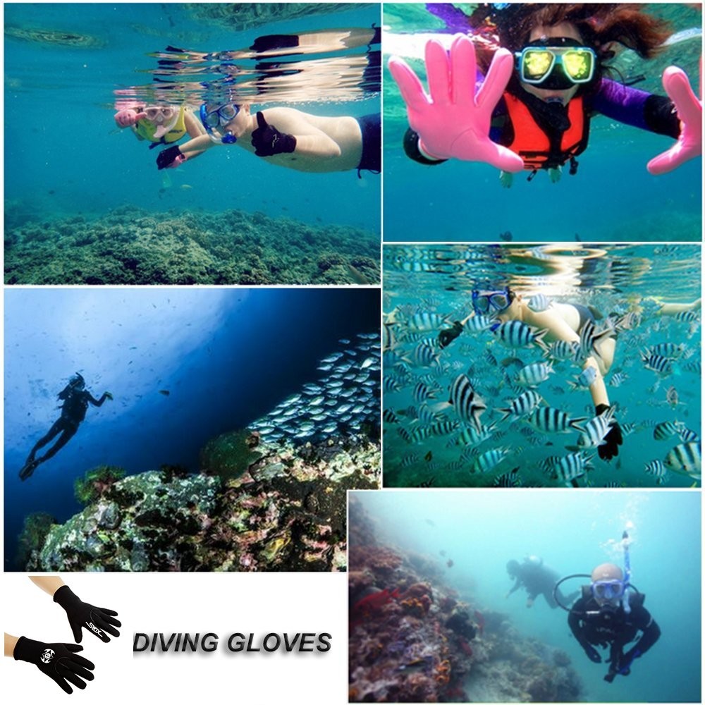 Neoprene Gloves Scuba Diving Wetsuit Dive for Men Women Kids, 3MM 5MM Flexible