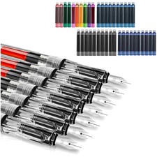 Kalligraphie Set mit 7 Füllfederhaltern 11 Farben 40 Tintenpatronen für Anfänger