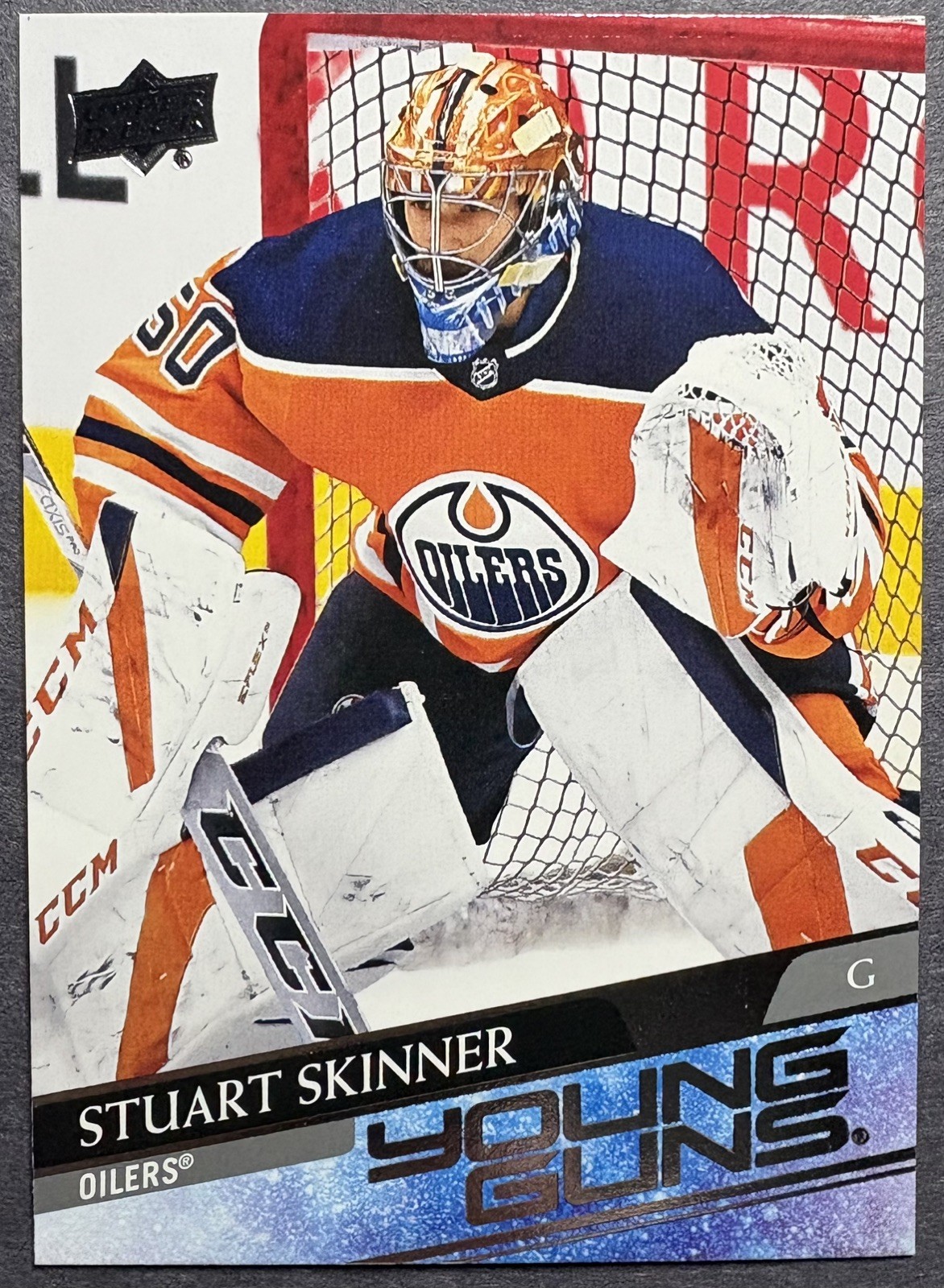 2020-21 NHL Upper Deck Series 2 Young Guns Rookie Stuart Skinner #496 Oilers RC