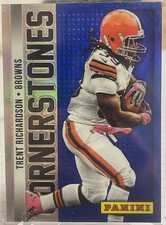 2013 Panini Prizm Cornerstones Blue Prizm #8 Trent Richardson Rookie RC Browns