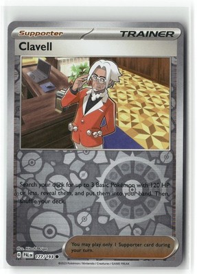 Clavell 177 Reverse Holo Paldea Evolved Pokemon Common Reverse Holo Near Mint