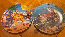 Lot de 2 assiettes Ronald McDonald’s Summer Fun Edition vintage 1998