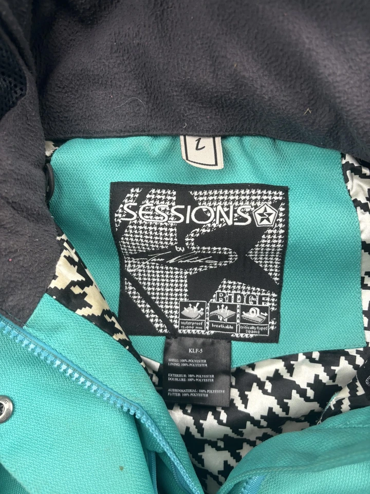 Sessions Ridge Jacket Womens Large Waterproof Breathable Hooded Snowboard Ski - Image 2 of 4