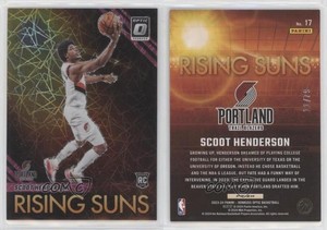 2023 Donruss Optic Rising Suns Pink Velocity Prizm /79 Scoot Henderson Rookie RC