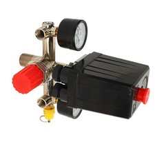 Pressure Control Valve Dual Regulator Pressure Switch Clear Thread 0?12BAR?