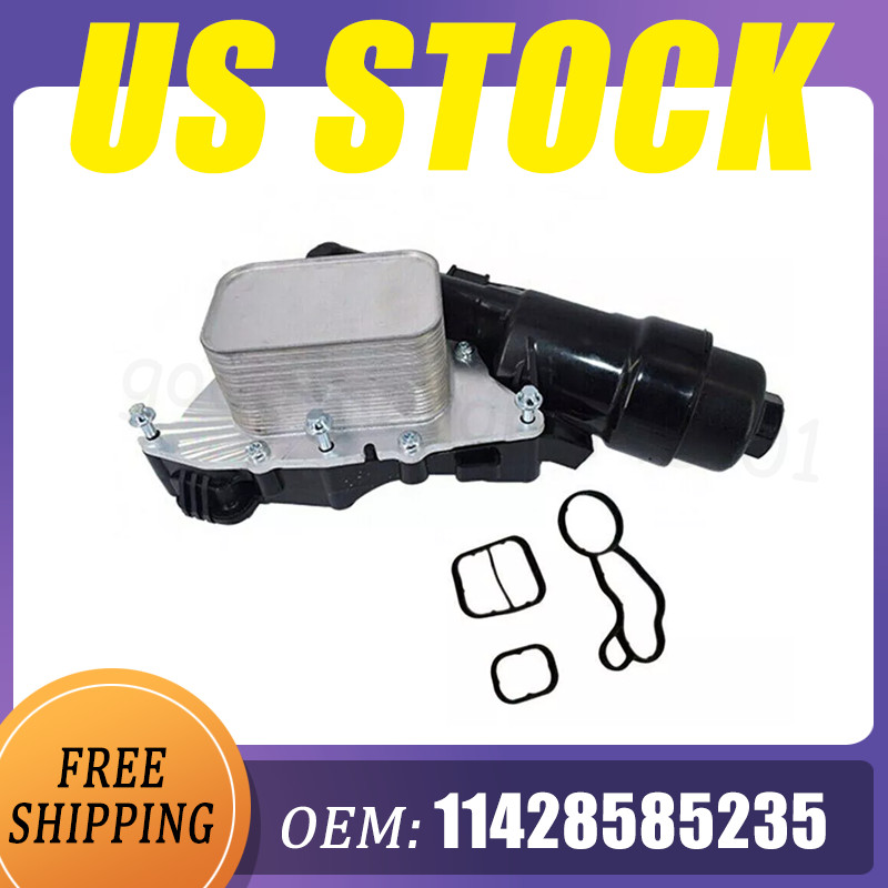 Aluminum Engine Oil Cooler Filter Housing For BMW i8 X1 X2 Mini Cooper 14-20 