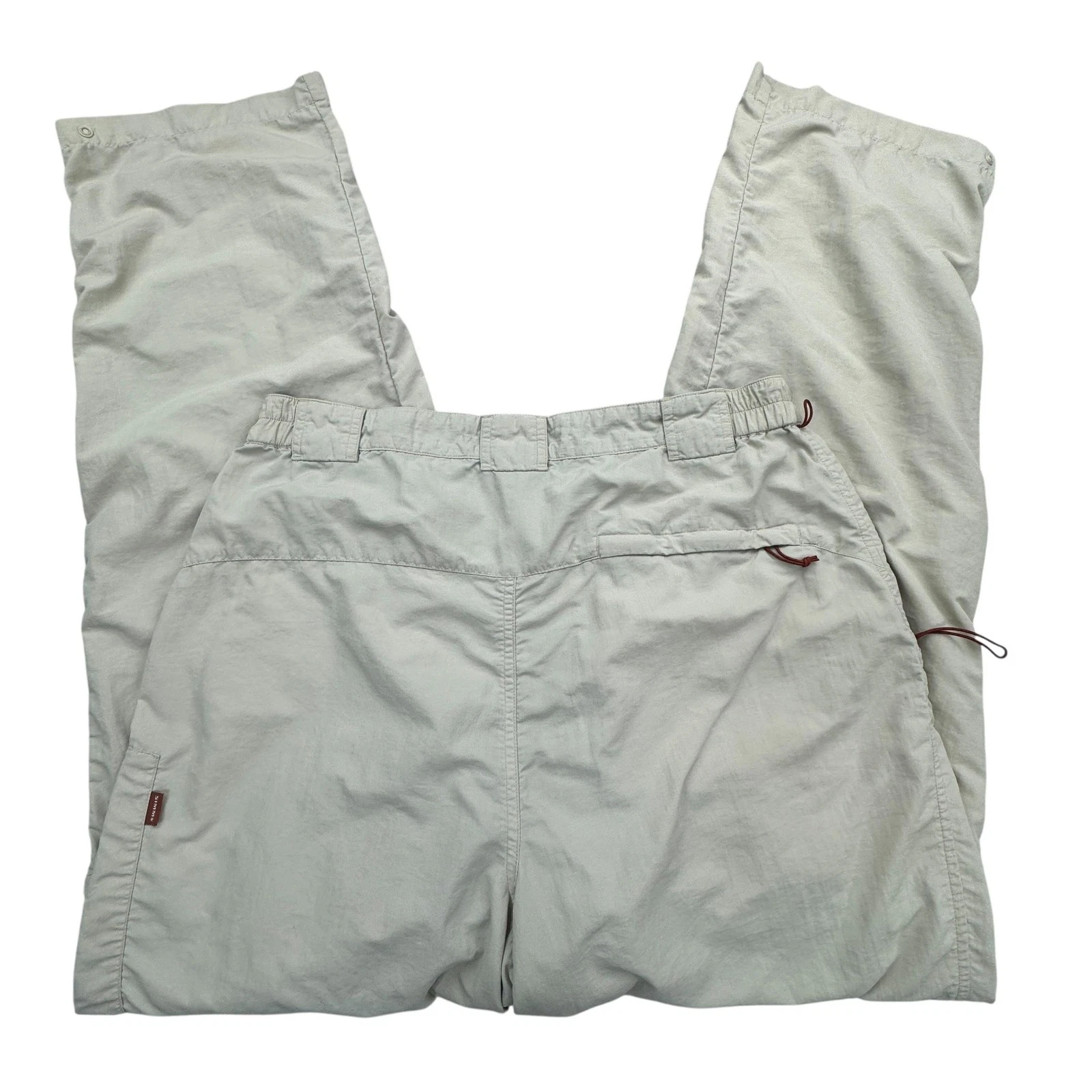 Simms Pants Mens Medium Zip Off Convertible Cargo Hiking Fishing Outdoor Nylon
