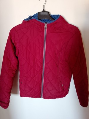 Herren Daunenjacke rot Alcott - Größe M - Kapuze 