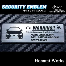 Anonymous and guaranteed Late model CT LEXUS Security Emblem Sticker Small Anti