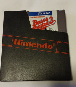 Vintage Nintendo Game Ryne Sandberg Plays Bases Loaded 3 III NES