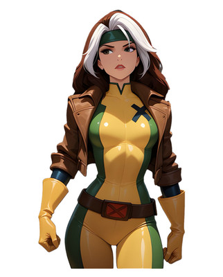 2473 Rogue Sticker, Made In USA, Laminated, Waifu, Sexy, Busty, Curvy