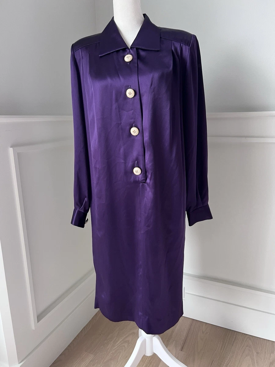 liz claiborne purple dress NWT Liz Claiborne Purple & red paisley print sleeveless flowy knee length dress