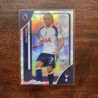 Xavi Simons Topps Chrome /92 Logo Refractor Edition. Sporen